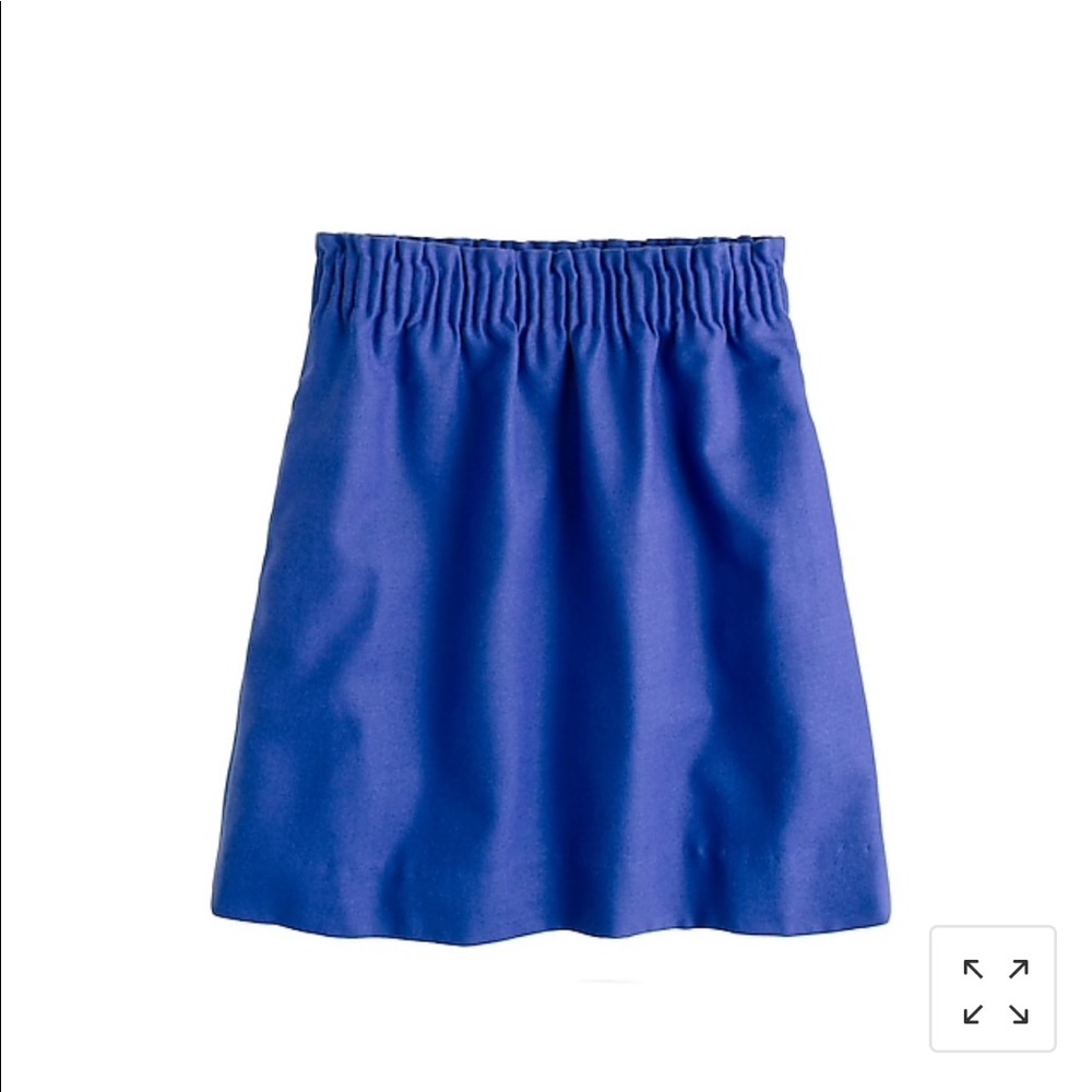 j. crew city mini skirt in blue